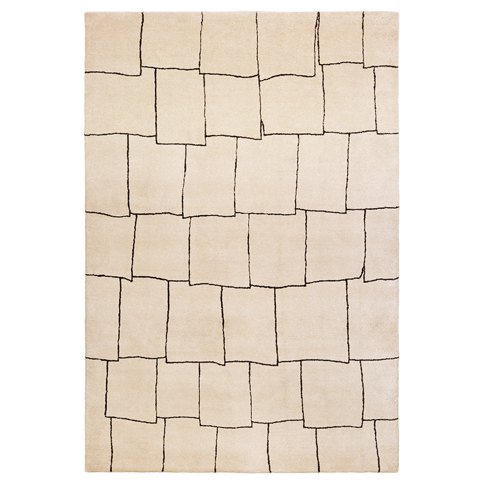 Roof Top Platinum Rug: Large + Light Beige