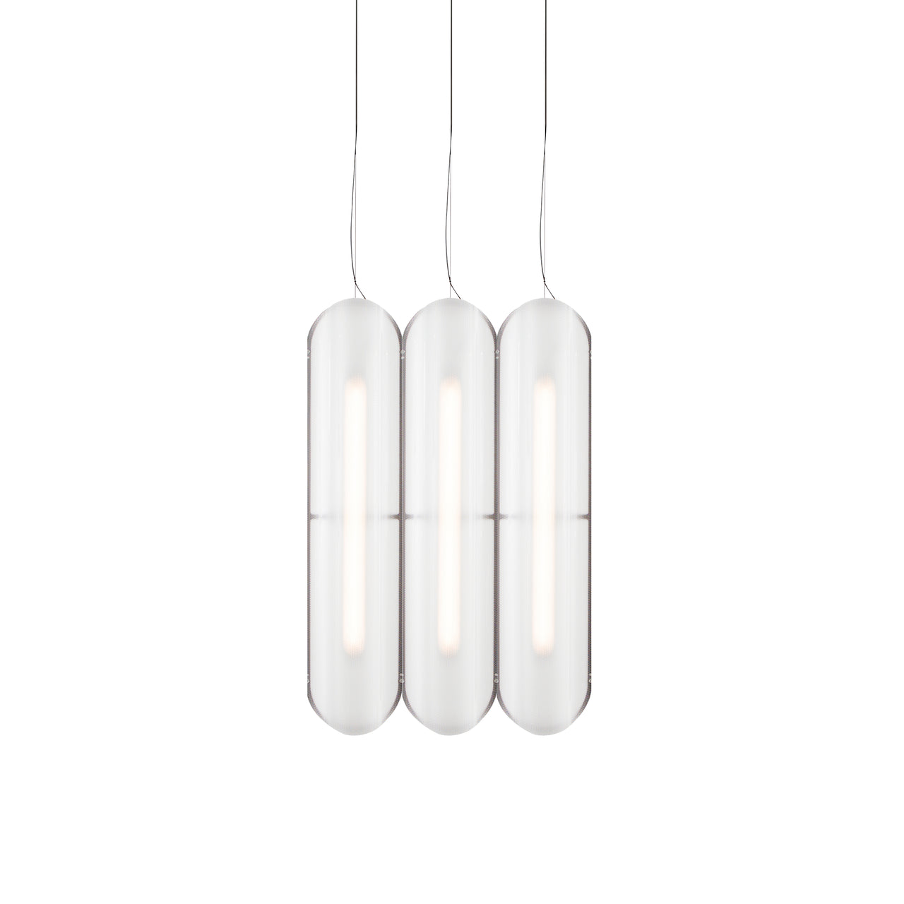 Vale System Pendant Light: Vertical + Side-to-Side + Vale 3 + Rust