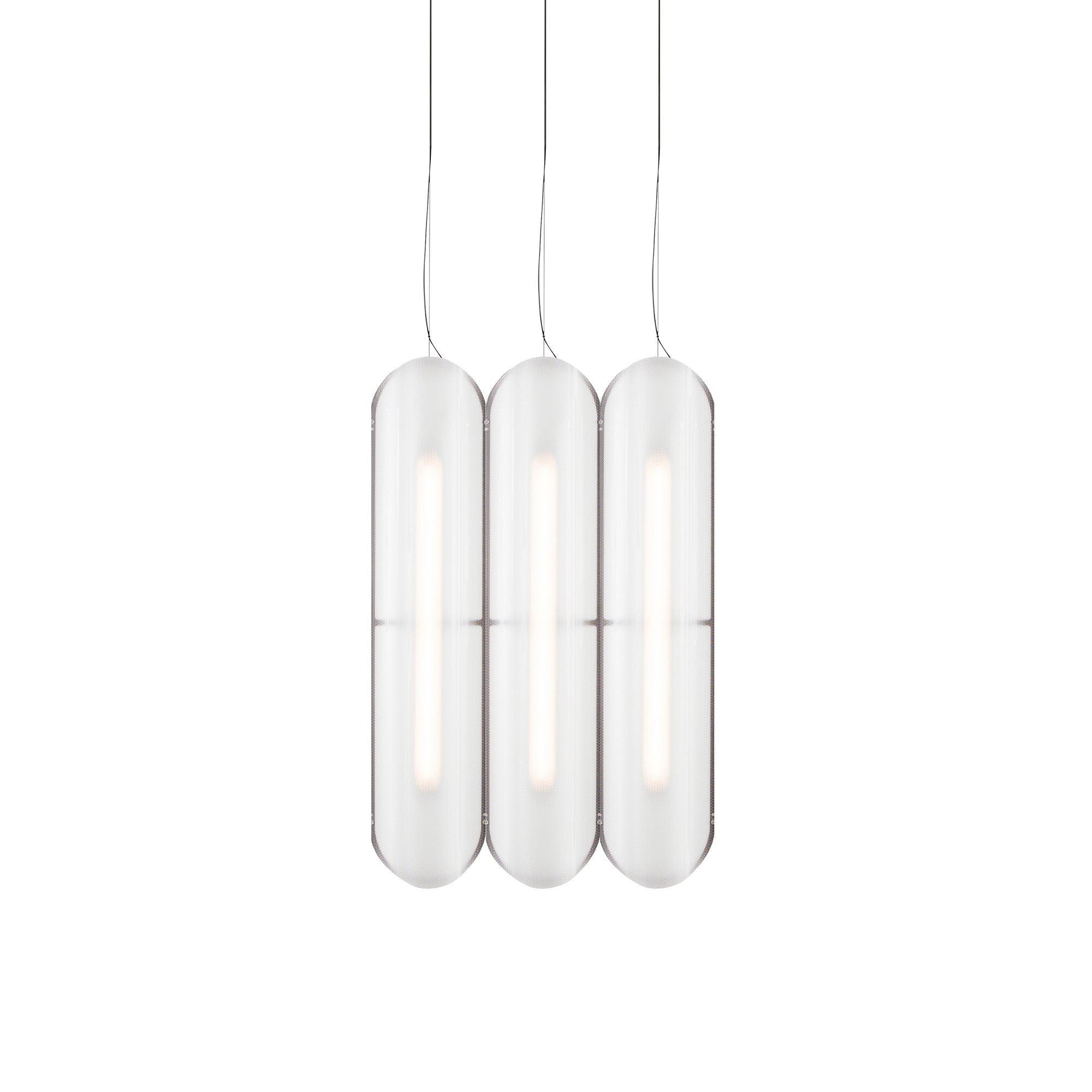 Vale System Pendant Light: Vertical + Side-to-Side + Vale 3 + Rust