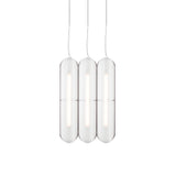 Vale System Pendant Light: Vertical + Side-to-Side + Vale 3 + Rust