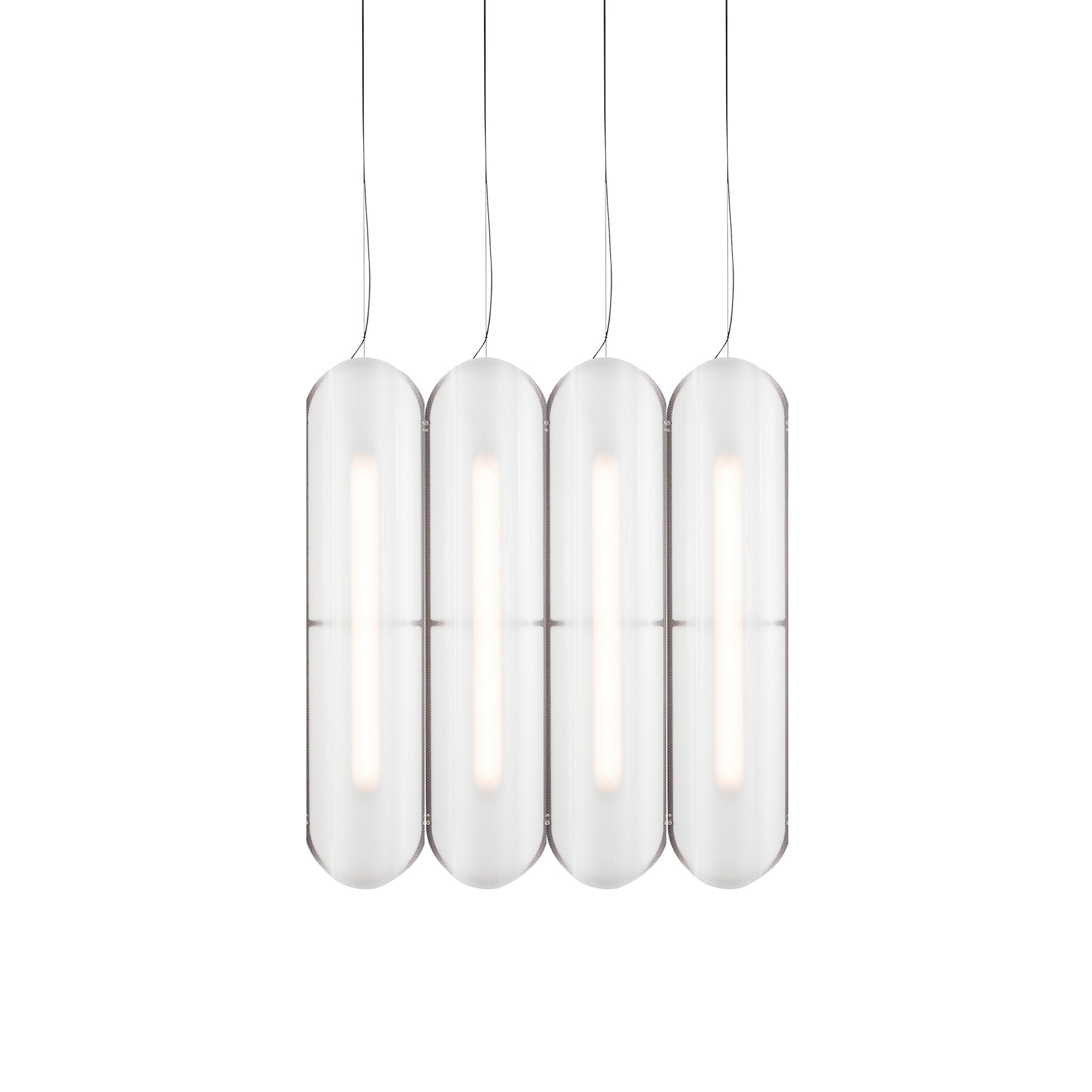 Vale System Pendant Light: Vertical + Side-to-Side + Vale 4 + Rust