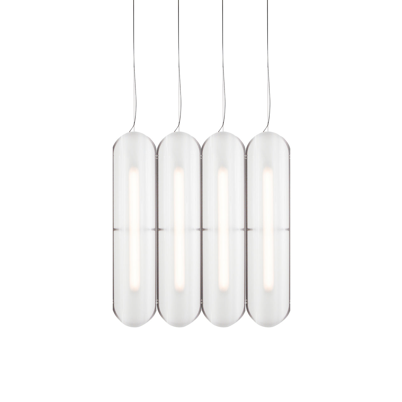 Vale System Pendant Light: Vertical + Side-to-Side + Vale 4 + Rust