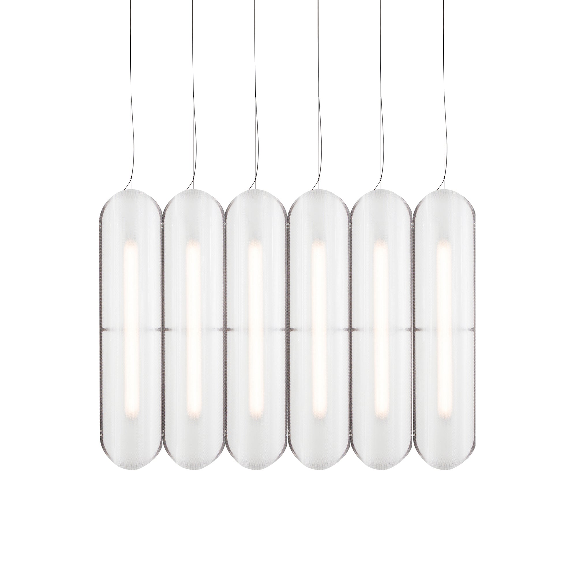 Vale System Pendant Light: Vertical + Side-to-Side + Vale 5 + Rust