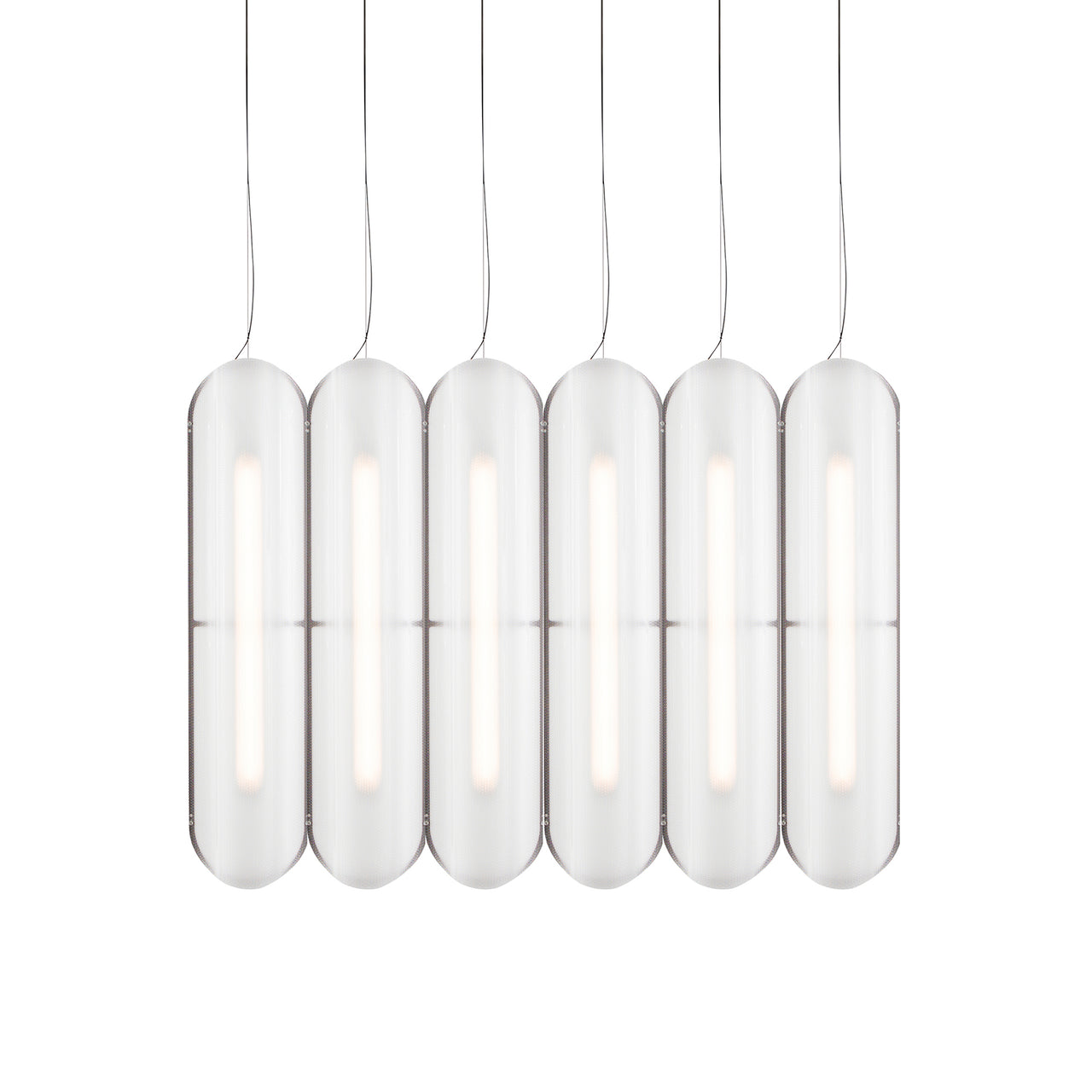 Vale System Pendant Light: Vertical + Side-to-Side + Vale 5 + Rust