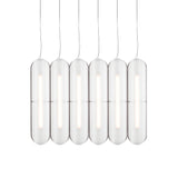 Vale System Pendant Light: Vertical + Side-to-Side + Vale 5 + Rust