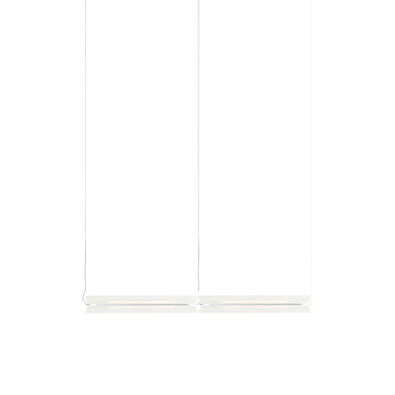 Vale System X-Axis Pendant Light: Horizontal + End-to-End + Vale 2 + Silica