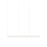 Vale System X-Axis Pendant Light: Horizontal + End-to-End + Vale 3 + Silica