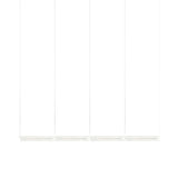 Vale System X-Axis Pendant Light: Horizontal + End-to-End + Vale 4 + Silica