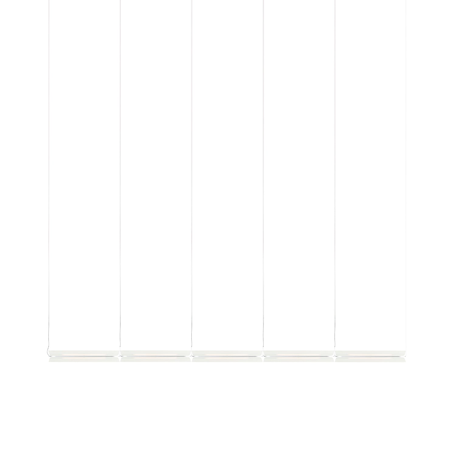 Vale System X-Axis Pendant Light: Horizontal + End-to-End + Vale 5 + Silica