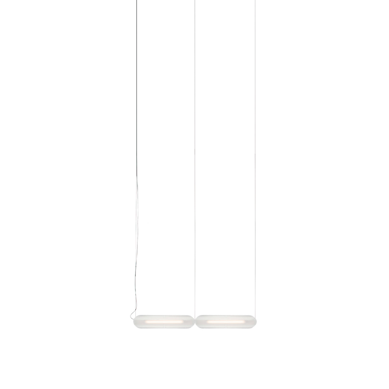 Vale System Y-Axis Pendant Light: Horizontal + End-to-End + Vale 2 + Silica