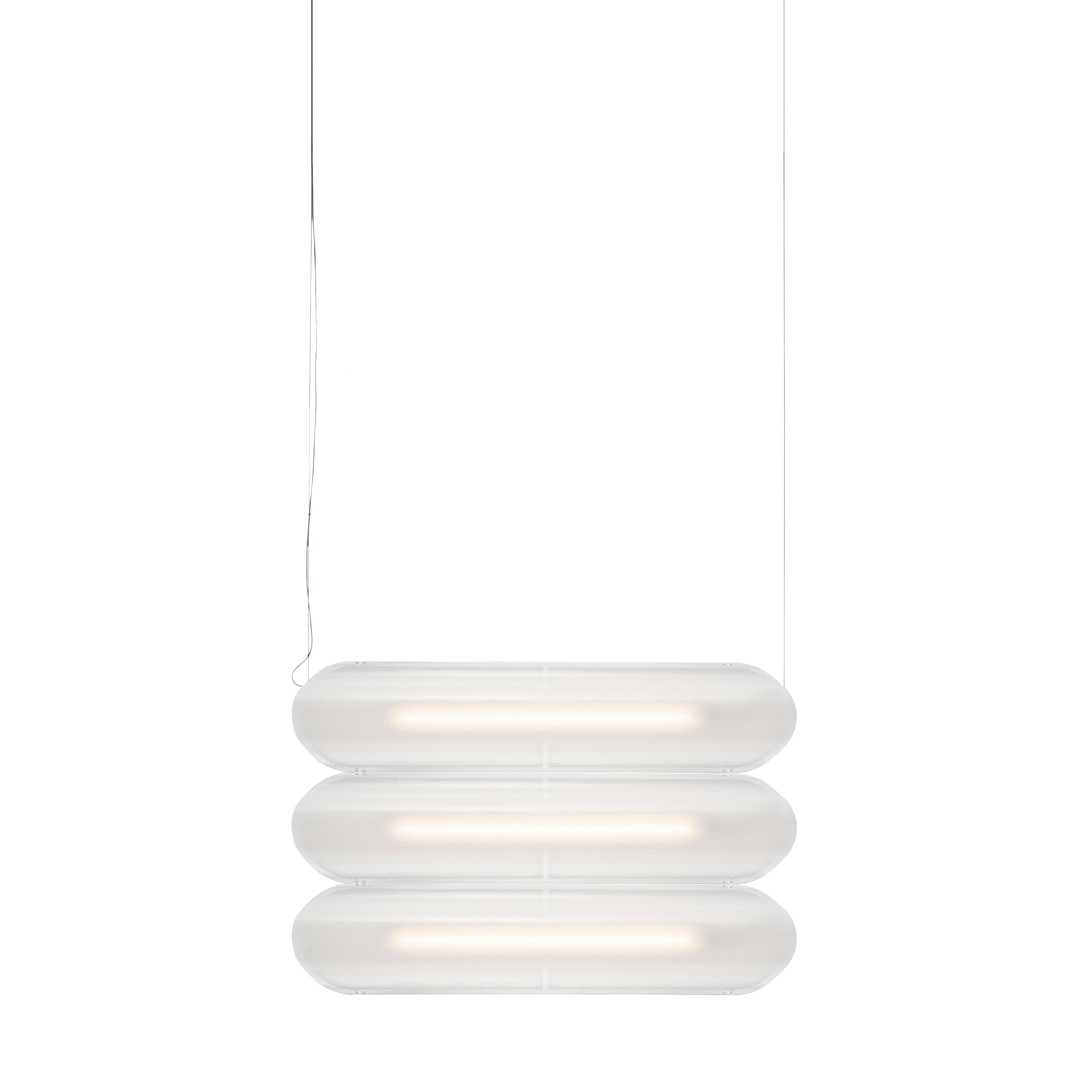 Vale System Y-Axis Pendant Light: Horizontal + Side-to-Side + Valve 3 + Silica