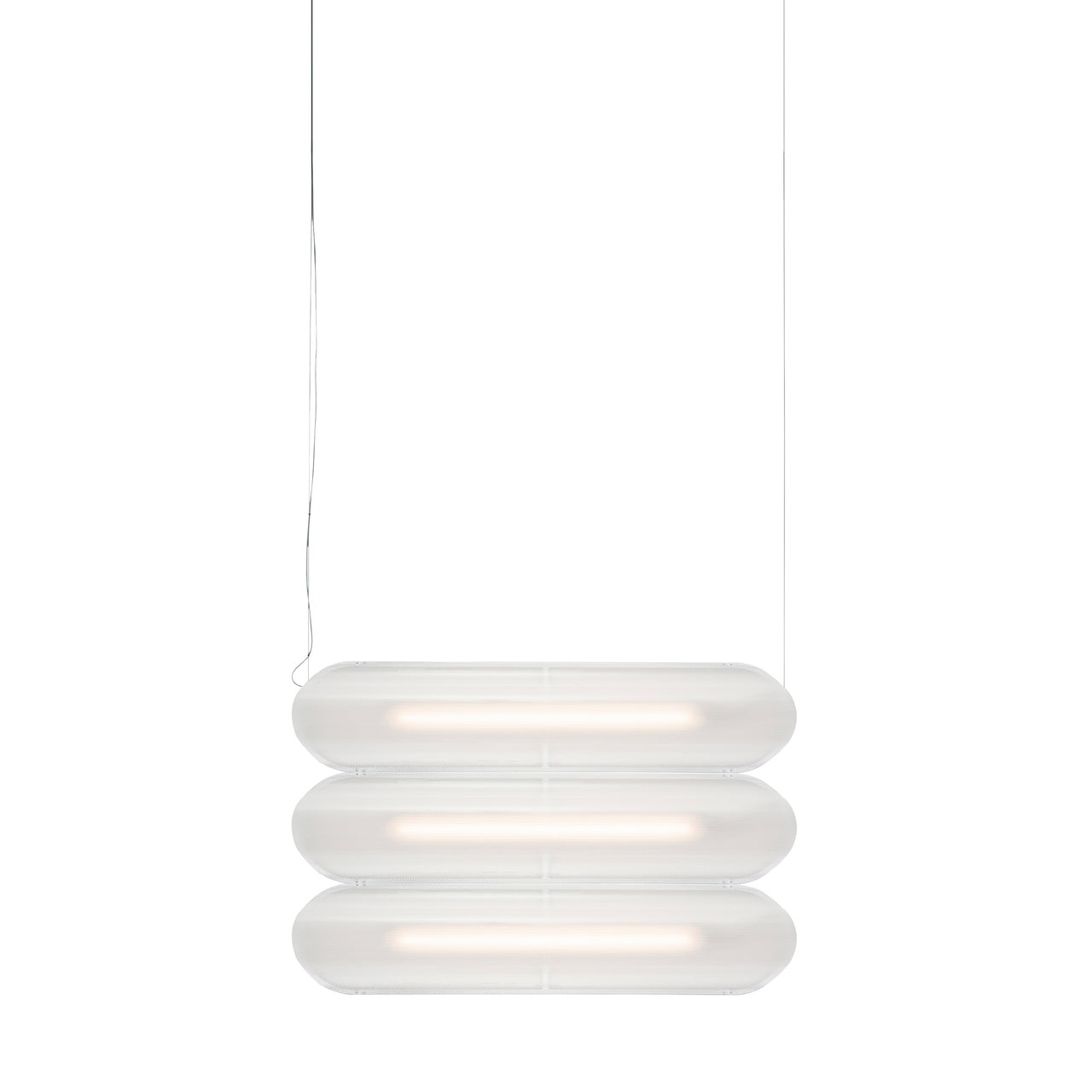 Vale System Y-Axis Pendant Light: Horizontal + Side-to-Side + Valve 3 + Silica