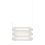 Vale System Y-Axis Pendant Light: Horizontal + Side-to-Side + Valve 3 + Silica