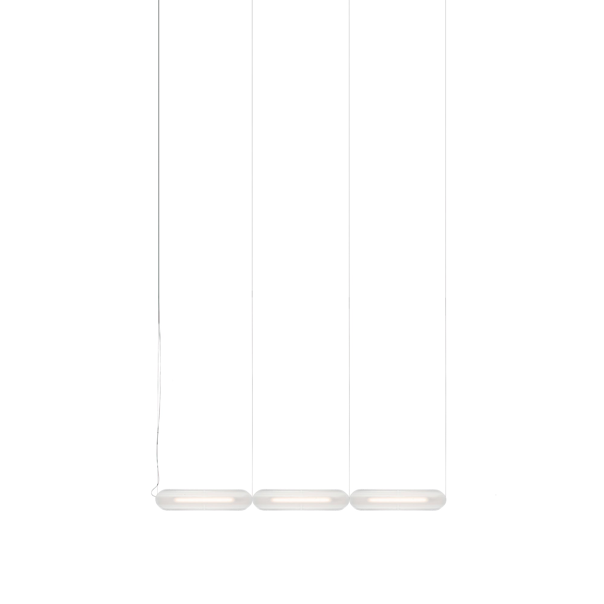 Vale System Y-Axis Pendant Light: Horizontal + End-to-End + Vale 3 + Silica