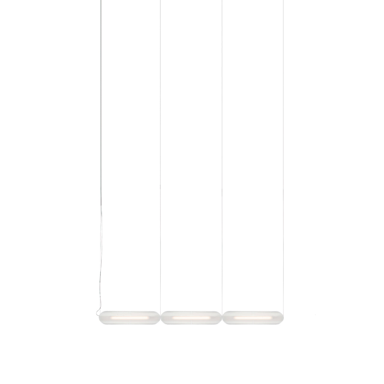 Vale System Y-Axis Pendant Light: Horizontal + End-to-End + Vale 3 + Silica