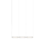 Vale System Y-Axis Pendant Light: Horizontal + End-to-End + Vale 3 + Silica