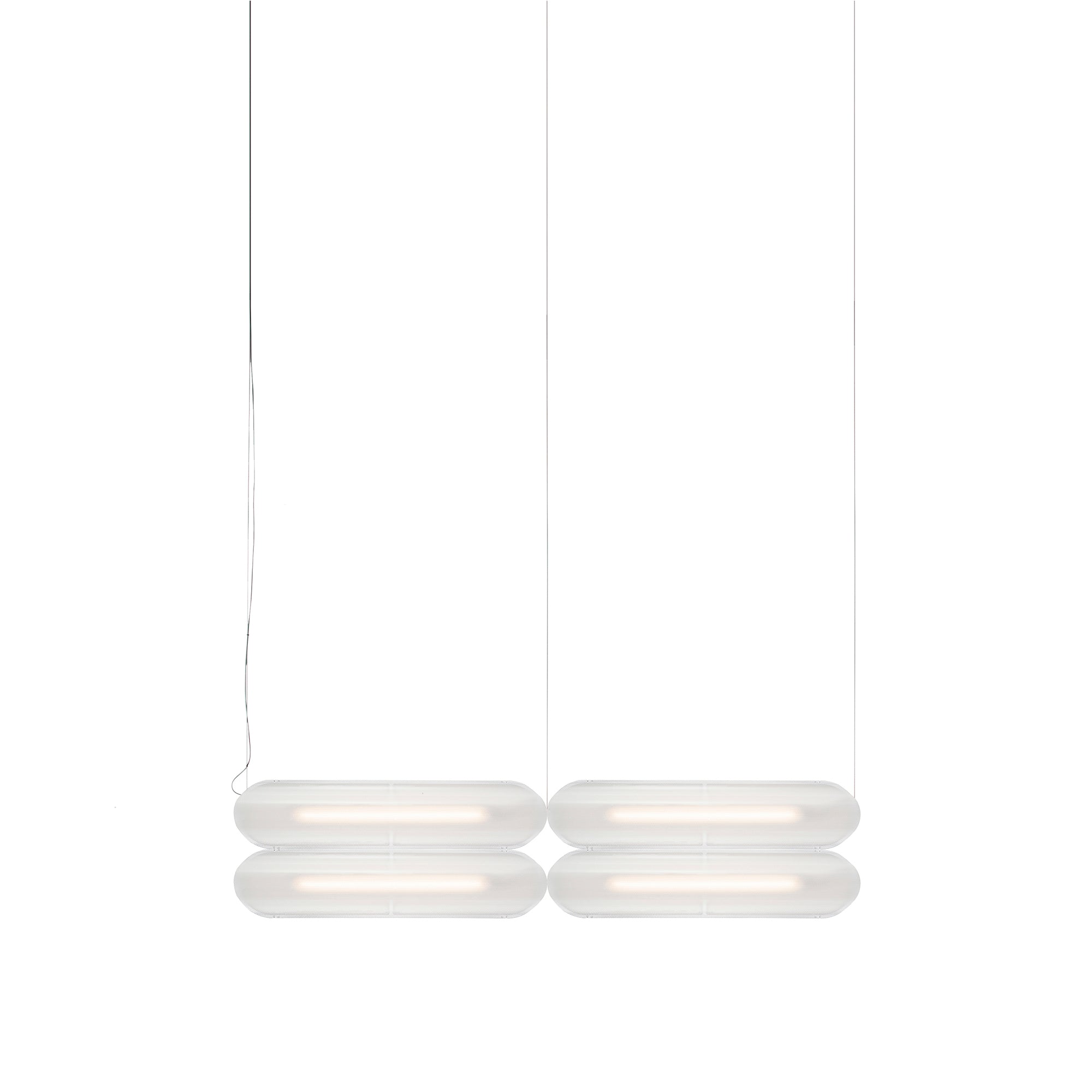 Vale System Y-Axis Pendant Light: Horizontal + Side-to-End + Silica + Vale 4- SE