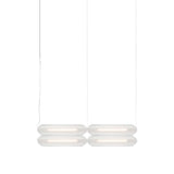 Vale System Y-Axis Pendant Light: Horizontal + Side-to-End + Silica + Vale 4- SE