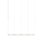 Vale System Y-Axis Pendant Light: Horizontal + End-to-End + Vale 4 + Silica