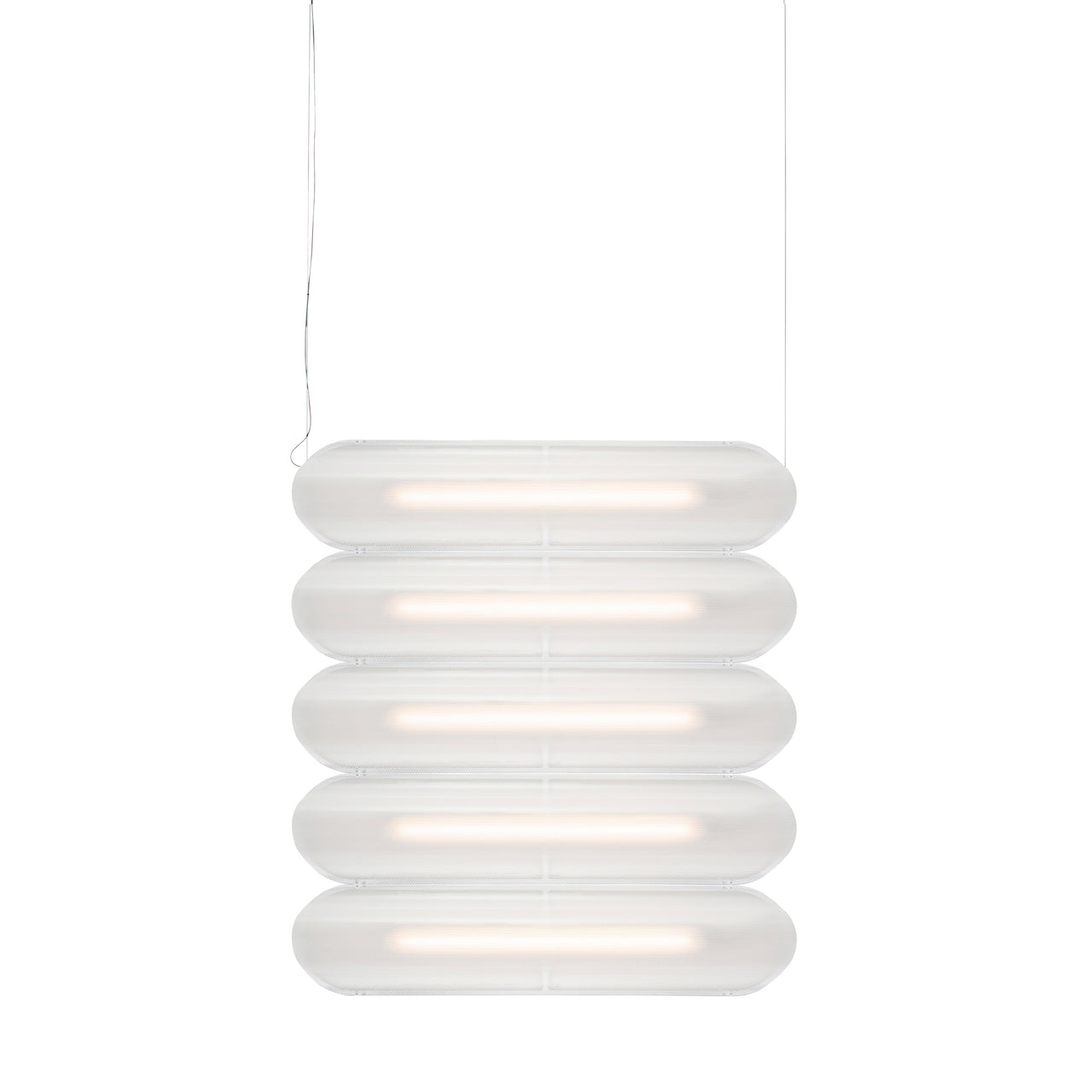 Vale System Y-Axis Pendant Light: Horizontal + Side-to-Side + Valve 5 + Silica