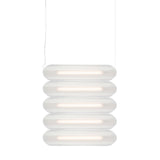 Vale System Y-Axis Pendant Light: Horizontal + Side-to-Side + Valve 5 + Silica