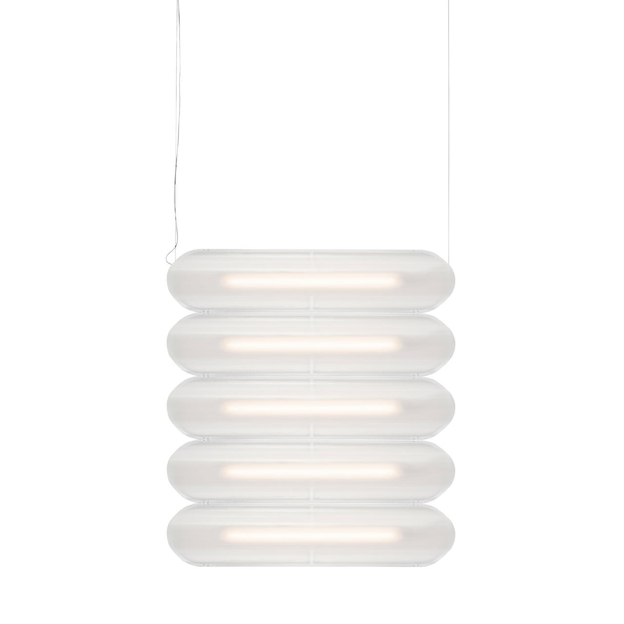 Vale System Y-Axis Pendant Light: Horizontal + Side-to-Side + Vale 5 + Silica