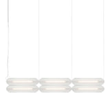 Vale System Y-Axis Pendant Light: Horizontal + Side-to-End + Silica + Vale 6 - SE1
