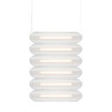 Vale System Y-Axis Pendant Light: Horizontal + Side-to-Side + Vale 6 + Silica