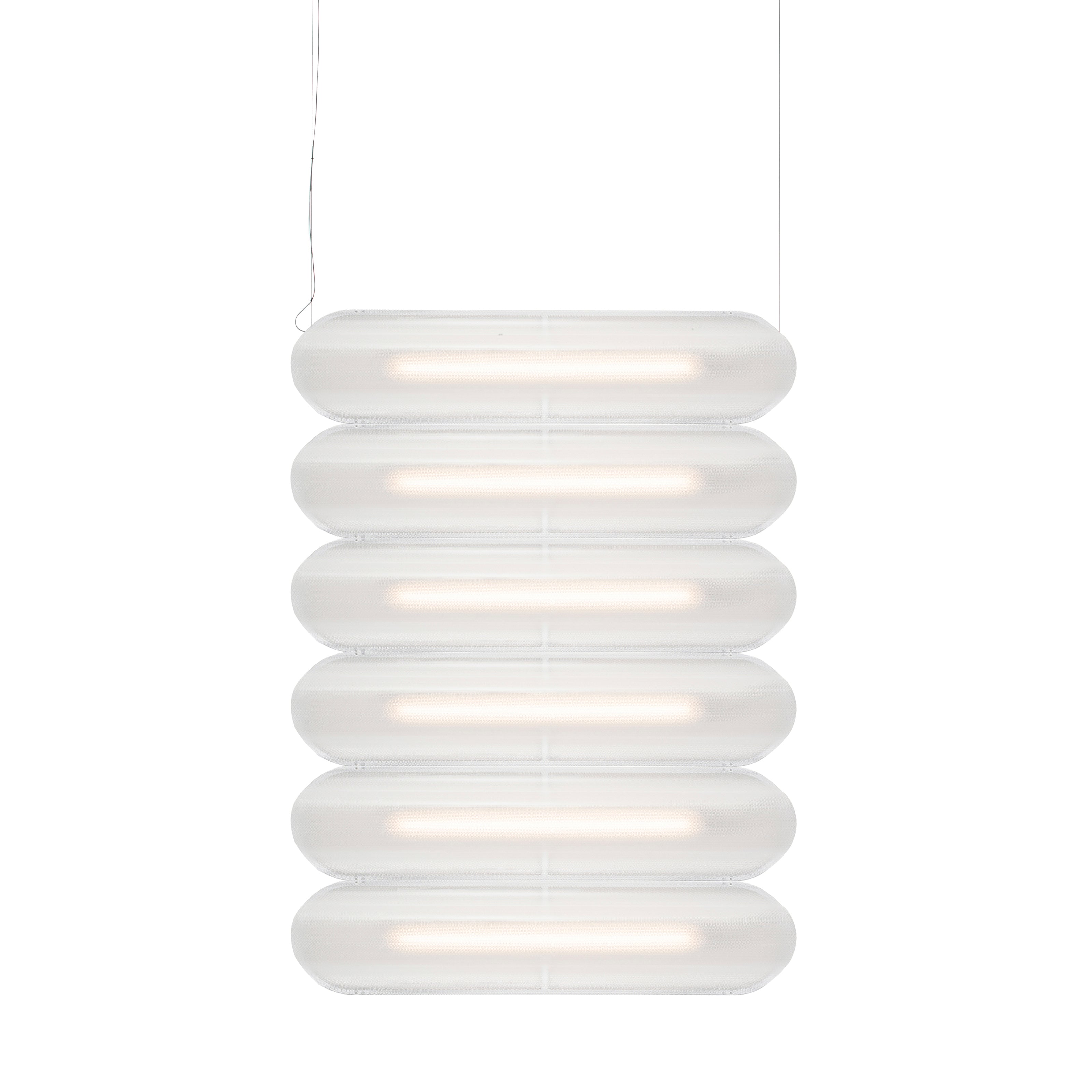 Vale System Y-Axis Pendant Light: Horizontal + Side-to-Side + Valve 6 + Silica