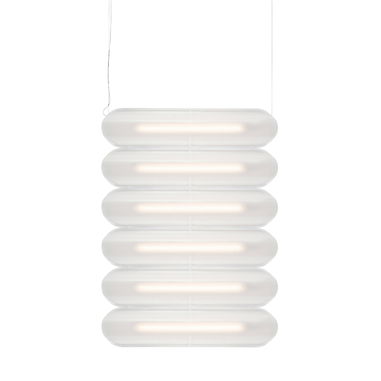 Vale System Y-Axis Pendant Light: Horizontal + Side-to-Side + Valve 6 + Silica