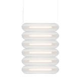 Vale System Y-Axis Pendant Light: Horizontal + Side-to-Side + Valve 6 + Silica