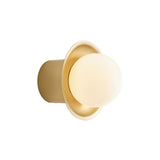 Janed Wall Light: Small + Satin Brass + Satin Brass