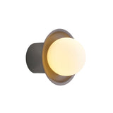 Janed Wall Light: Small + Satin Graphite + Satin Graphite