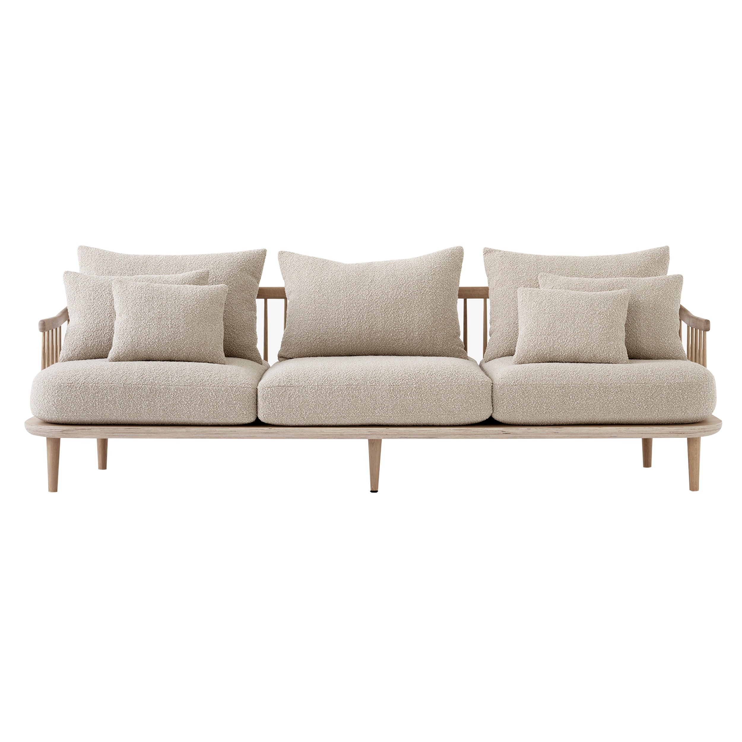 Fly Series SC12 Sofa: White Oiled Oak