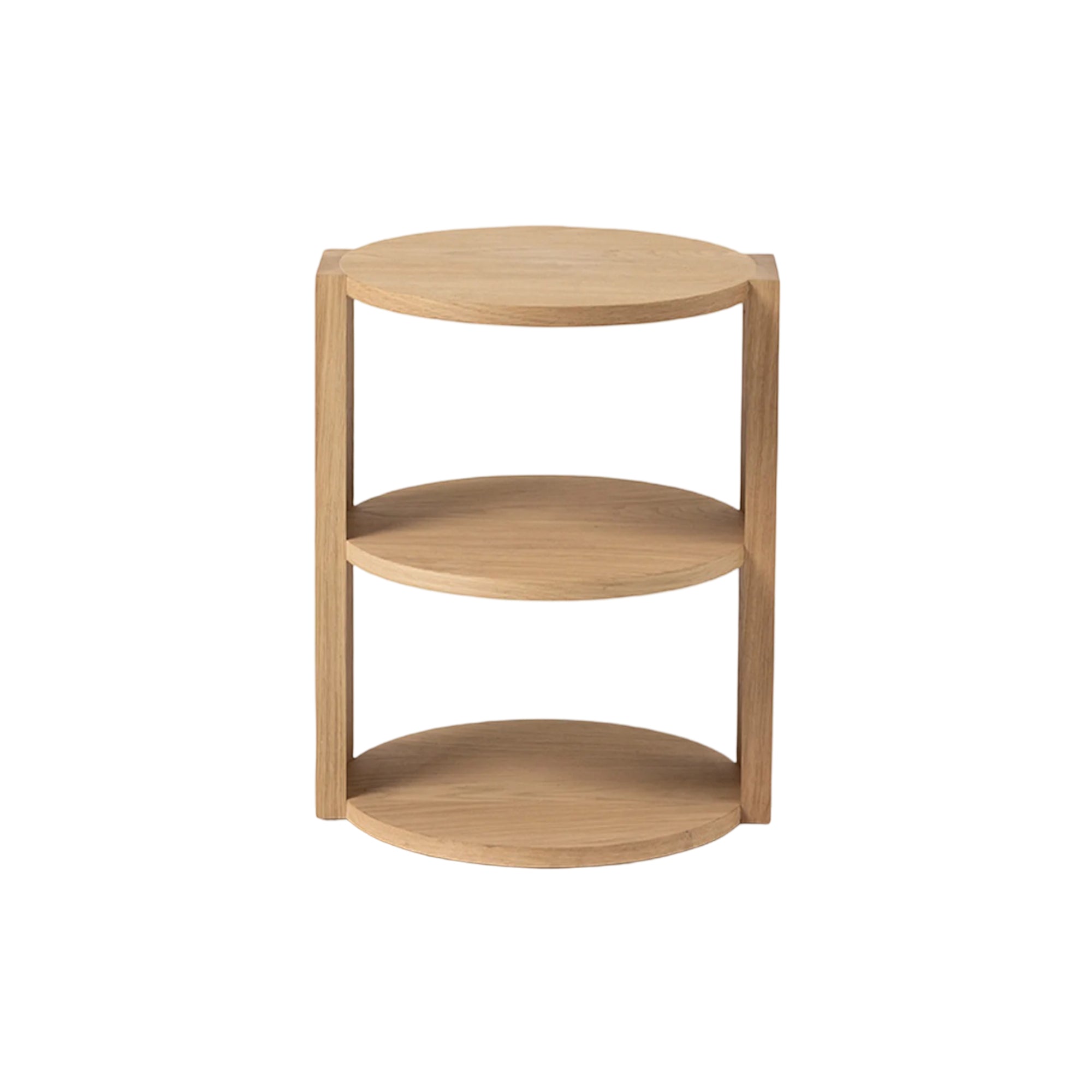 Cove Side Table: American Oak