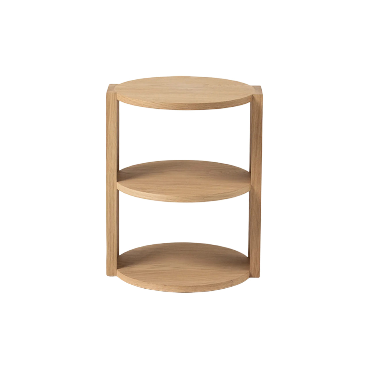 Cove Side Table: American Oak