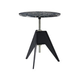 Screw Café Table: Pebble Marble + Small - 23.6