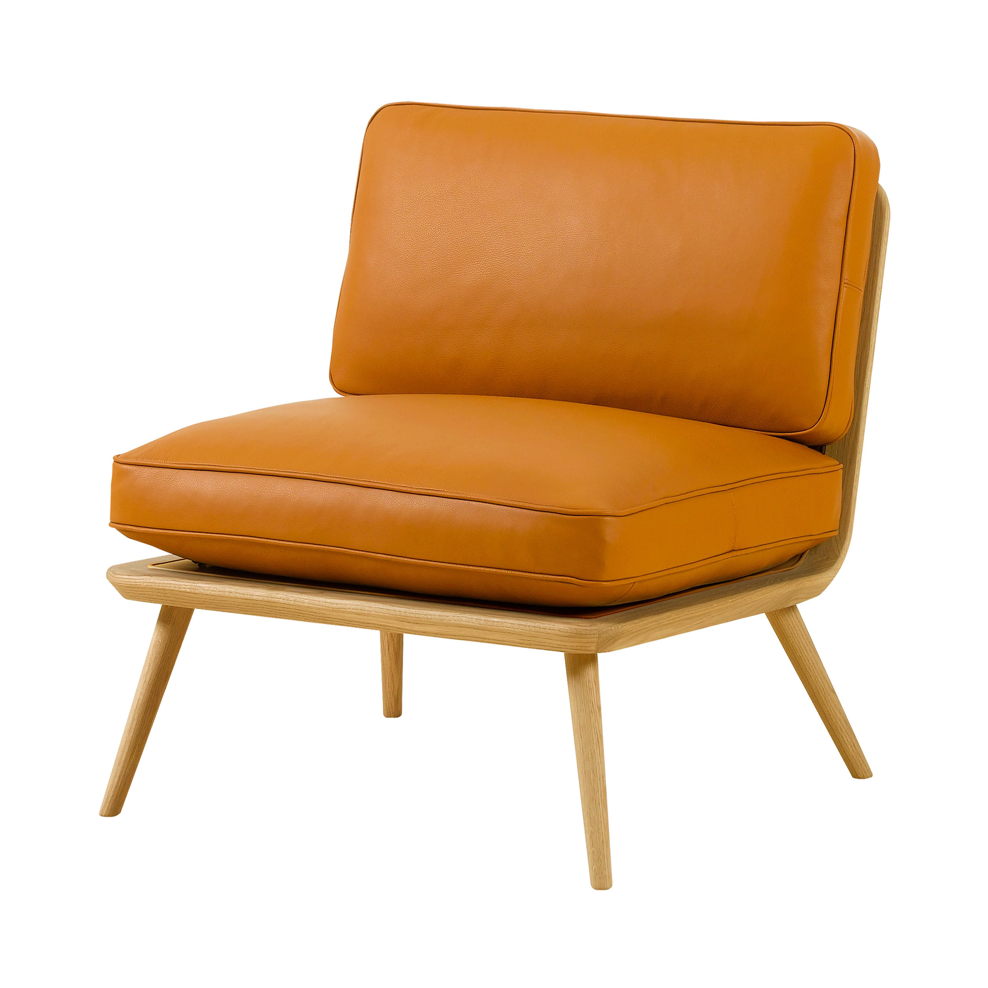 Spine Lounge Suite Chair: Lacquered Oak