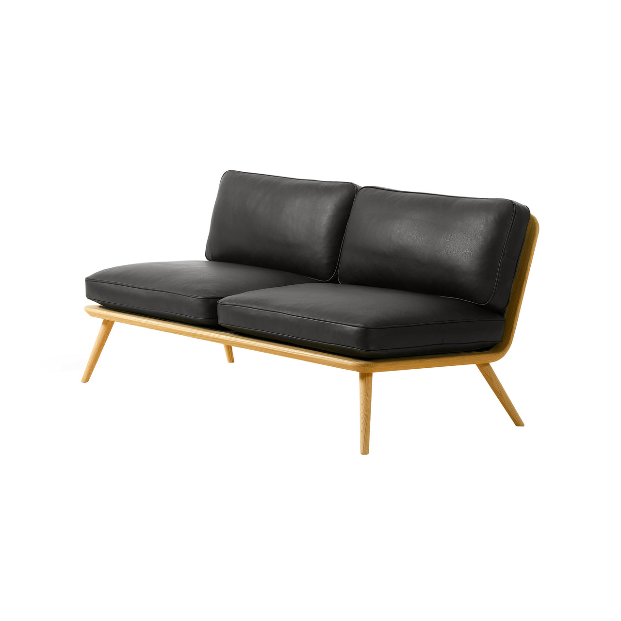 Spine Lounge Suite Sofa: Lacquered Oak