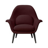 Swoon Lounge Chair: Black Lacquered Oak