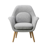 Swoon Lounge Chair Petit: Lacquered Oak