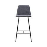 Spine Metal Base with Backrest Bar + Counter Stool: Bar