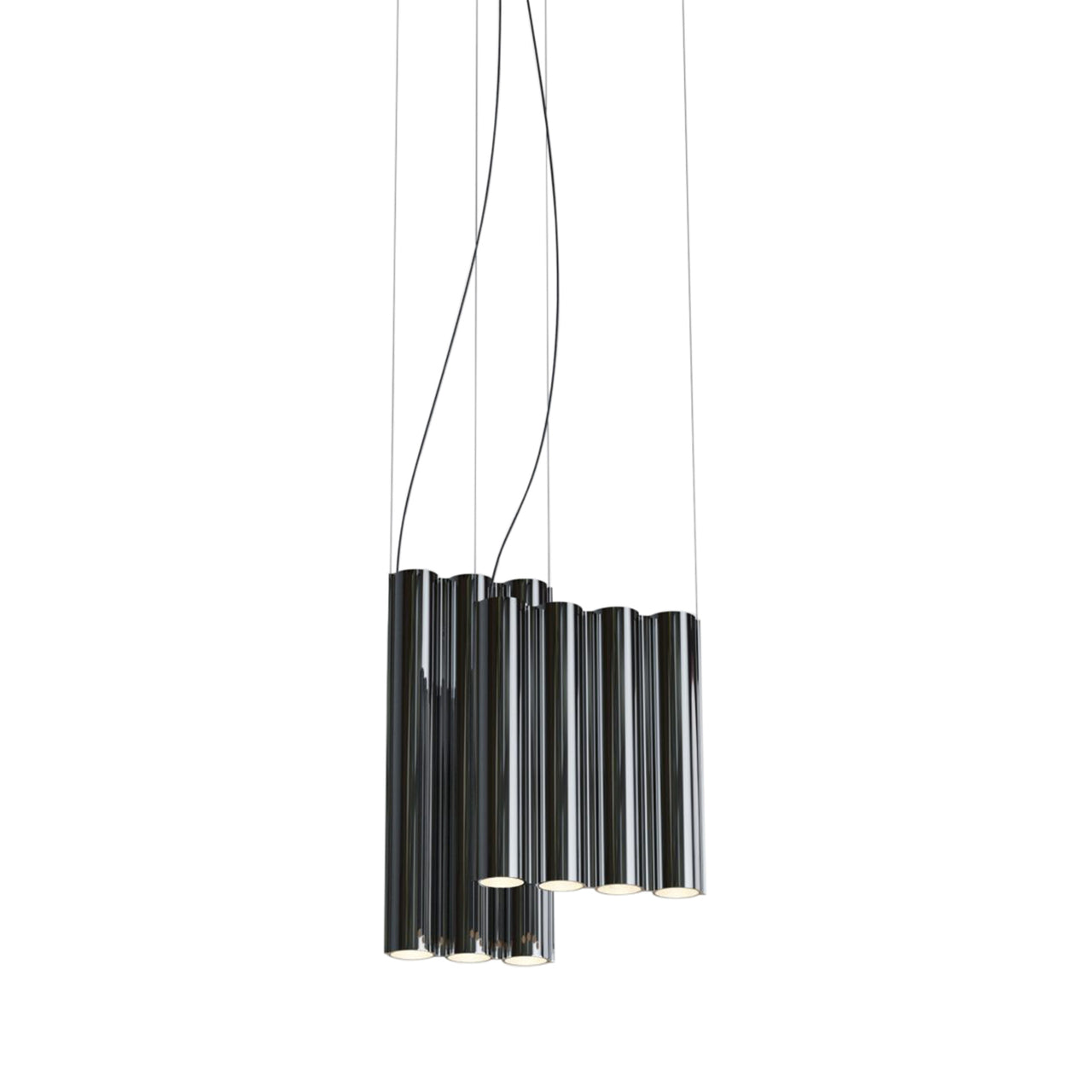 Silo 11 Suspension Lamp: Mirror Polished Aluminum