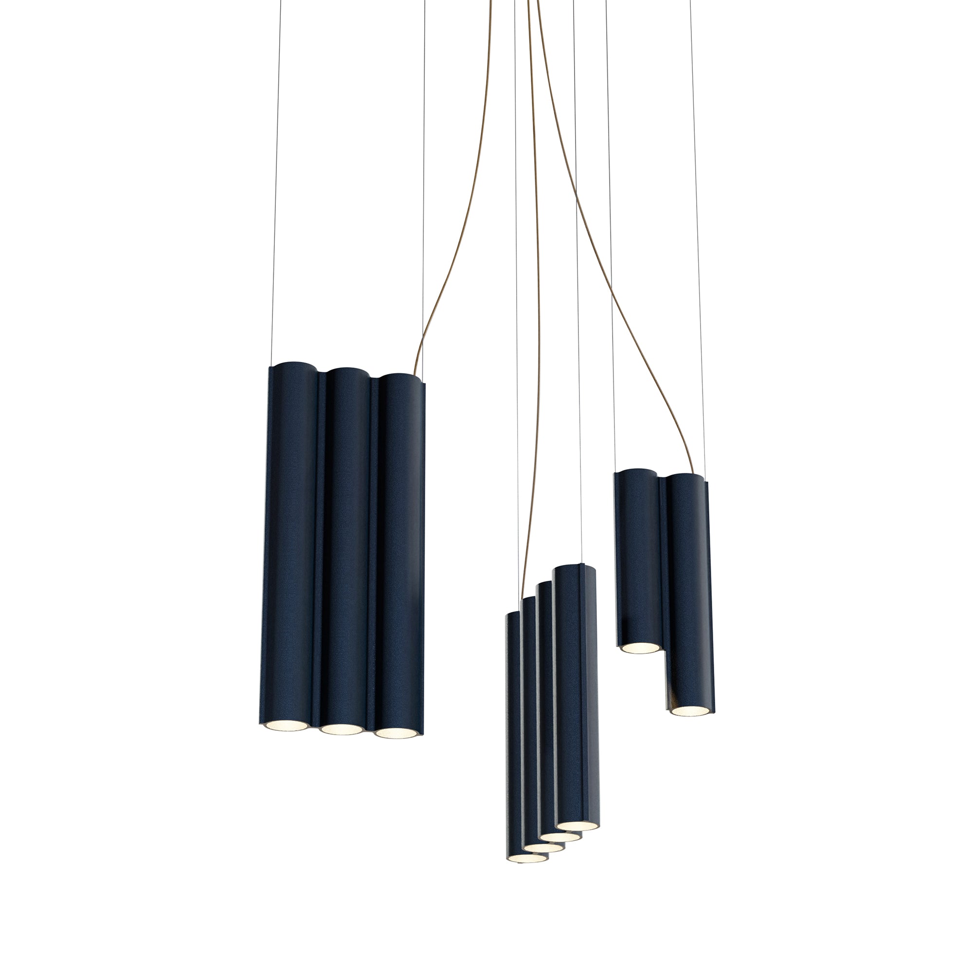 Silo 12 Suspension Lamp: Midnight Blue