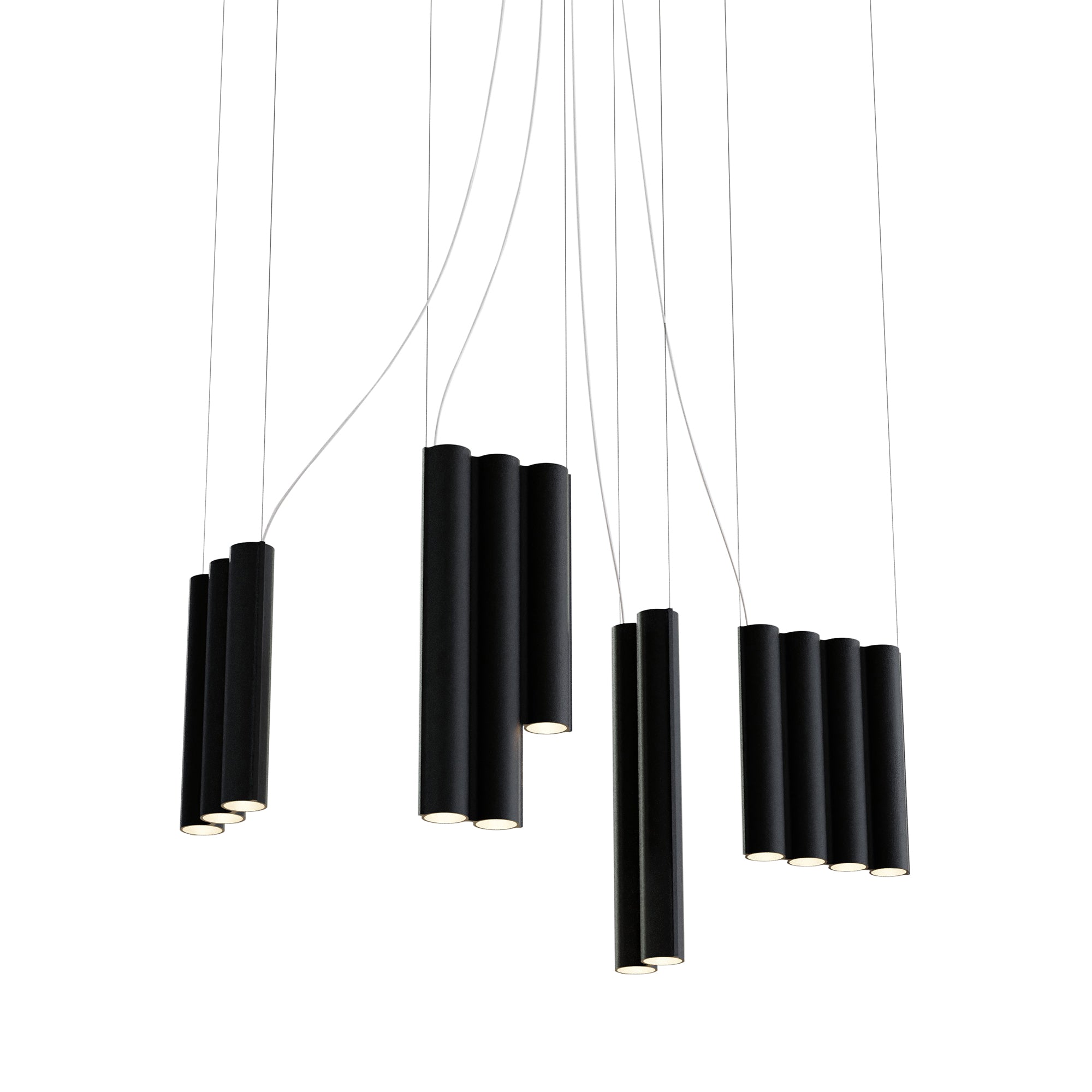 Silo 13 Suspension Lamp: Black