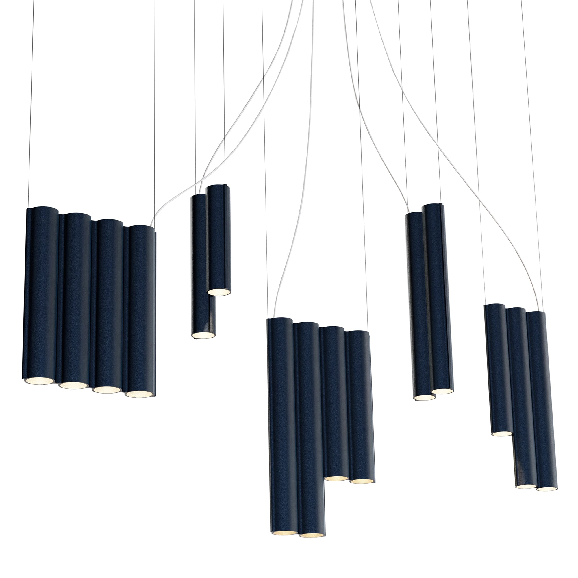 Silo 14 Suspension Lamp: Midnight Blue