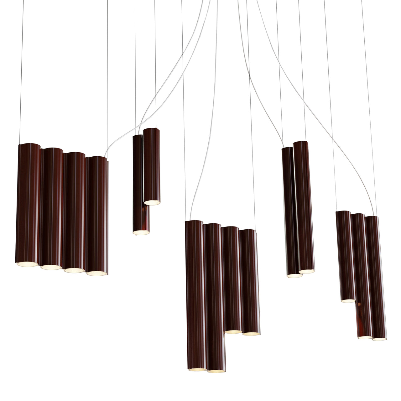 Silo 14 Suspension Lamp: Oxblood