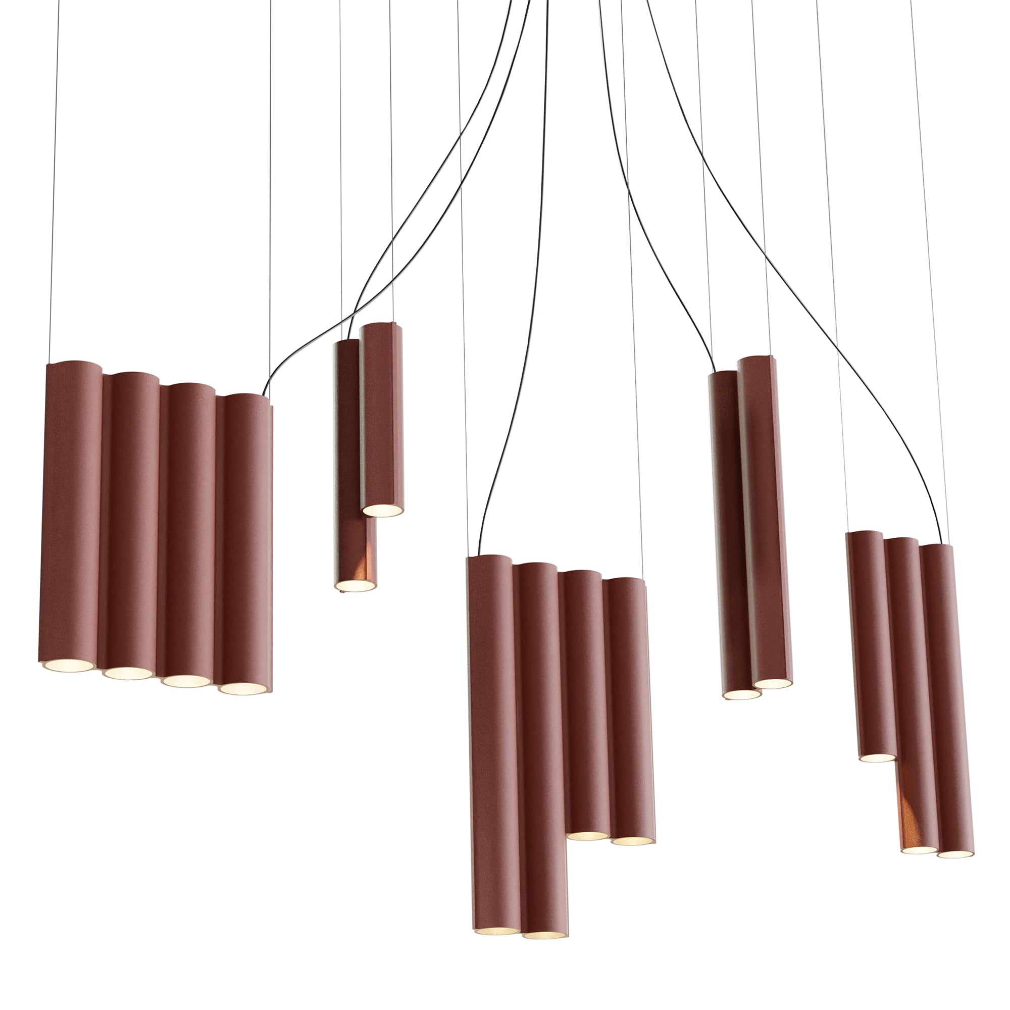 Silo 14 Suspension Lamp: Terracotta