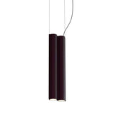 Silo 2SB Suspension Lamp: Aubergine