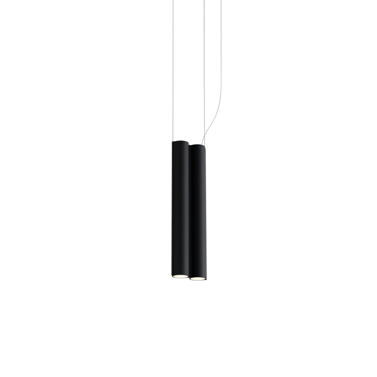 Silo 2SB Suspension Lamp: Textured Black